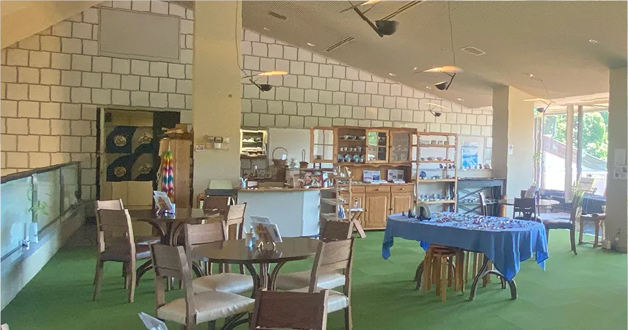 かつてのカフェテラスの面影